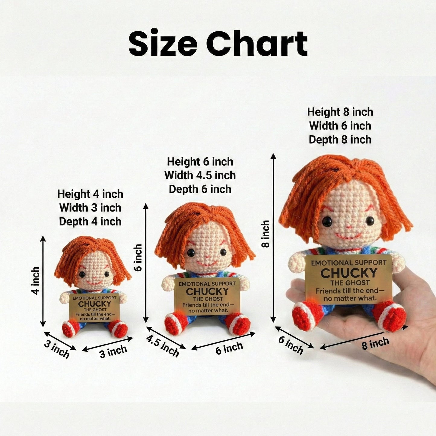 WoolyArtis™ - Emotional Support Chucky Crochet Doll - WoolyArtis