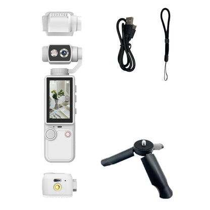 Q7 Pocket 4K Gimbal Camera with 180° Rotating Lens, Auto Focus & EIS