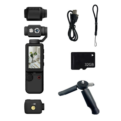 Q7 Pocket 4K Gimbal Camera with 180° Rotating Lens, Auto Focus & EIS