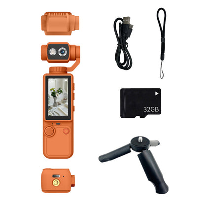 Q7 Pocket 4K Gimbal Camera with 180° Rotating Lens, Auto Focus & EIS