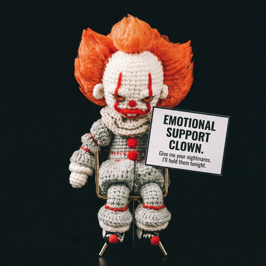 Woolyartis | Comfort Clown Amigurumi – Stress Relief Doll - WoolyArtis
