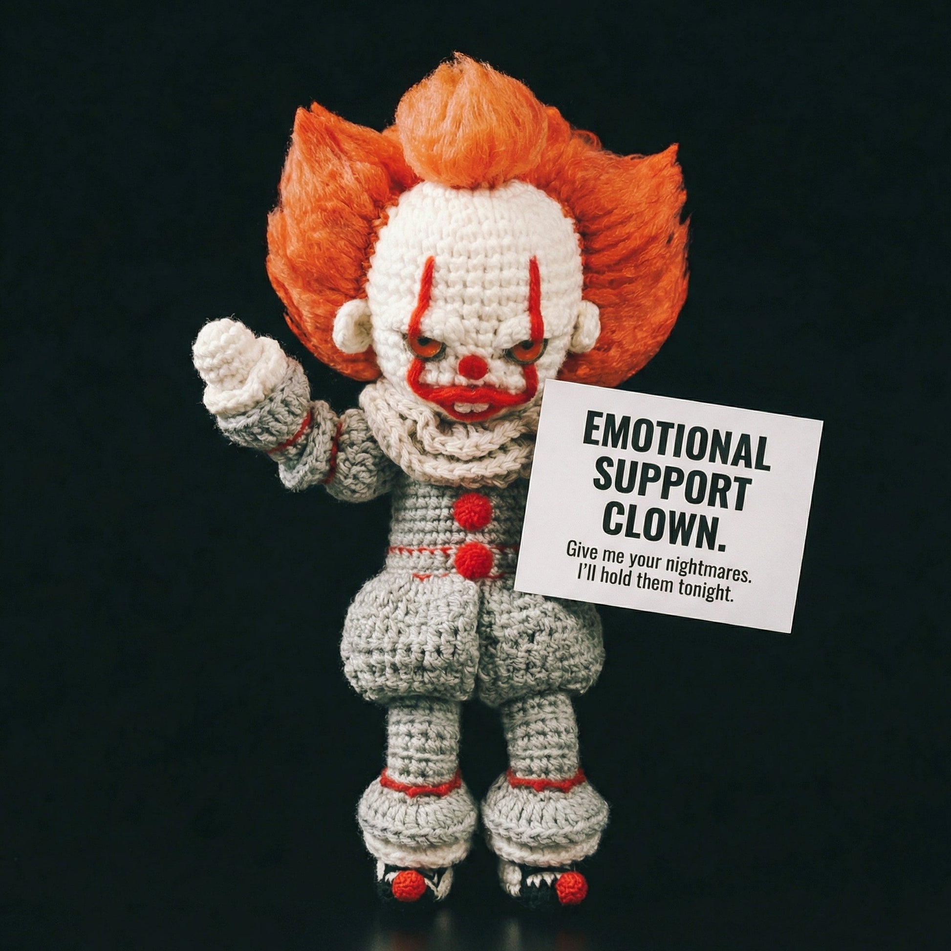 Woolyartis | Comfort Clown Amigurumi – Stress Relief Doll - WoolyArtis