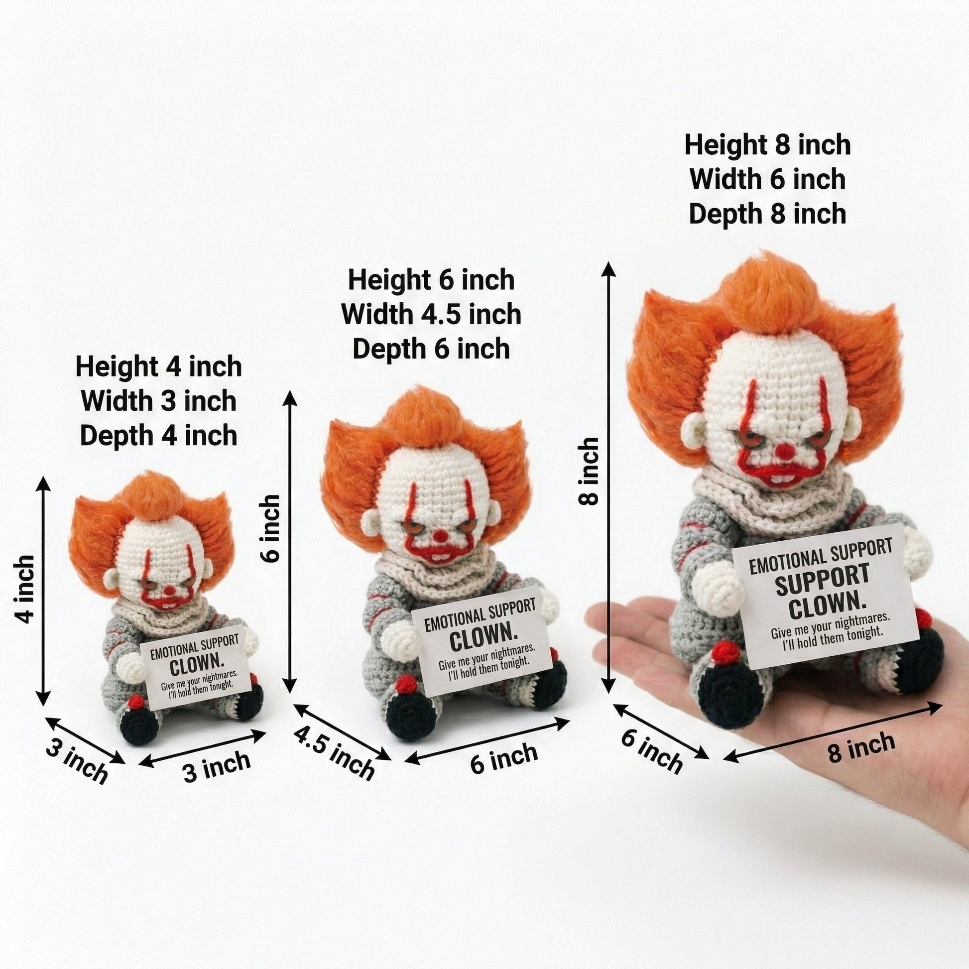 Woolyartis | Comfort Clown Amigurumi – Stress Relief Doll - WoolyArtis