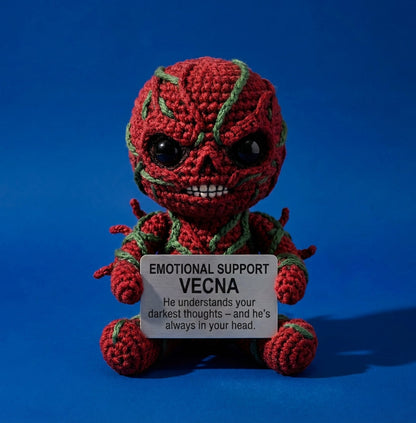 WoolyArtis | Emotional Support Vecna Crochet Doll – Handmade Horror Amigurumi Gift - WoolyArtis