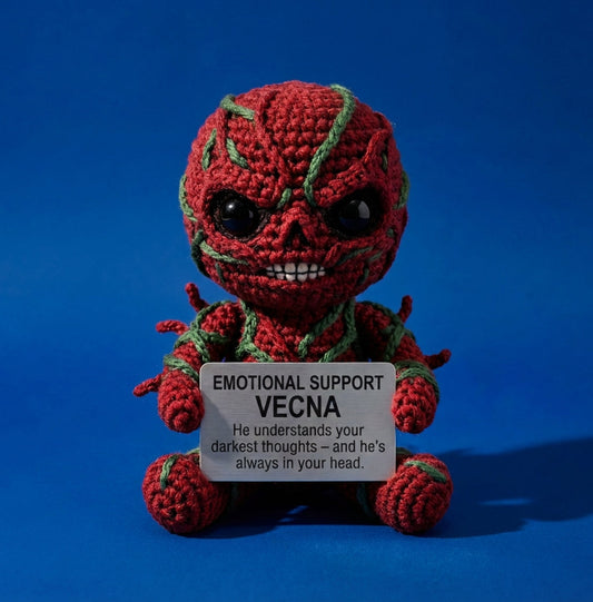 WoolyArtis | Emotional Support Vecna Crochet Doll – Handmade Horror Amigurumi Gift - WoolyArtis