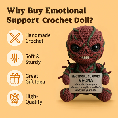 WoolyArtis™ - Emotional Support Vecna Crochet Doll - WoolyArtis