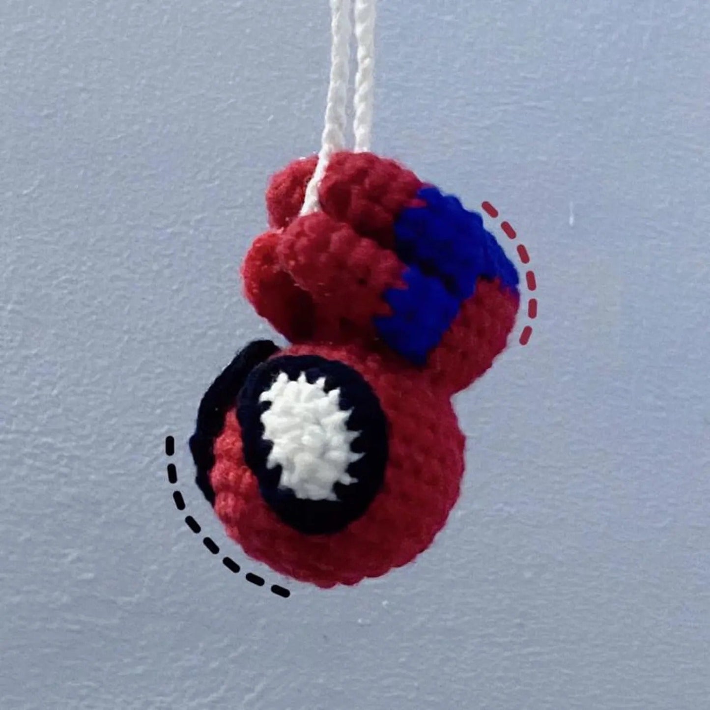 WoolyArtis™ - Handmade Crochet Spider Car Hanging - WoolyArtis