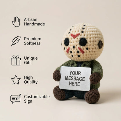 WoolyArtis™ - Emotional Support Jason Crochet Doll - WoolyArtis
