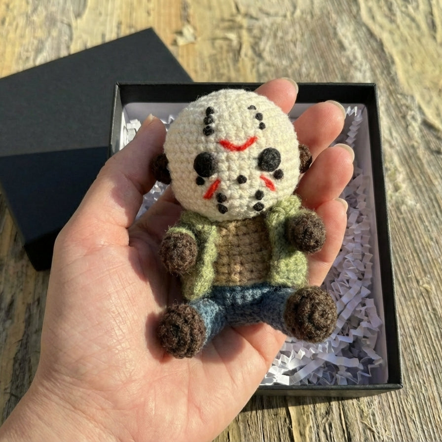 WoolyArtis™ - Emotional Support Jason Crochet Doll - WoolyArtis