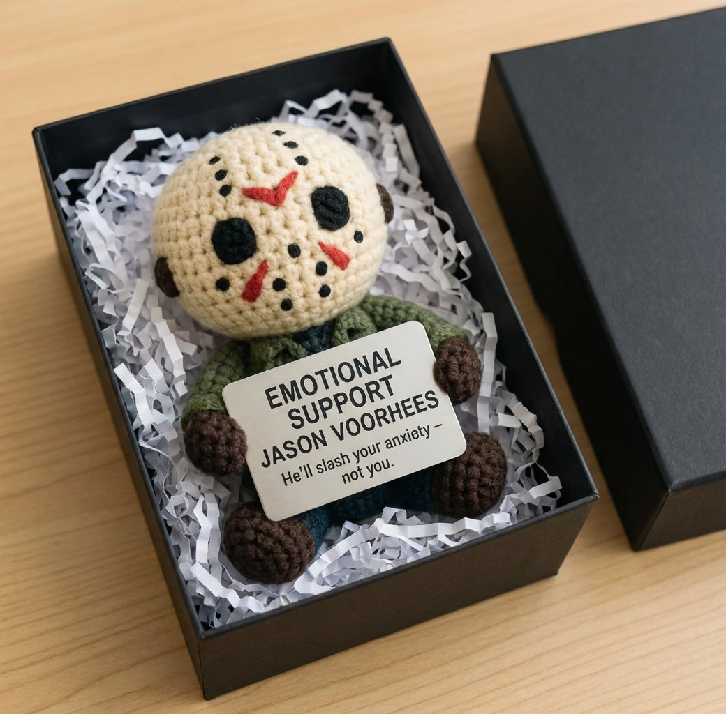 WoolyArtis™ - Emotional Support Jason Crochet Doll - WoolyArtis