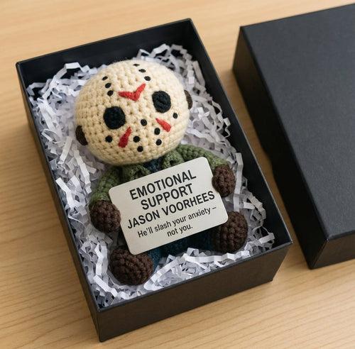 WoolyArtis™ - Emotional Support Jason Crochet Doll - WoolyArtis