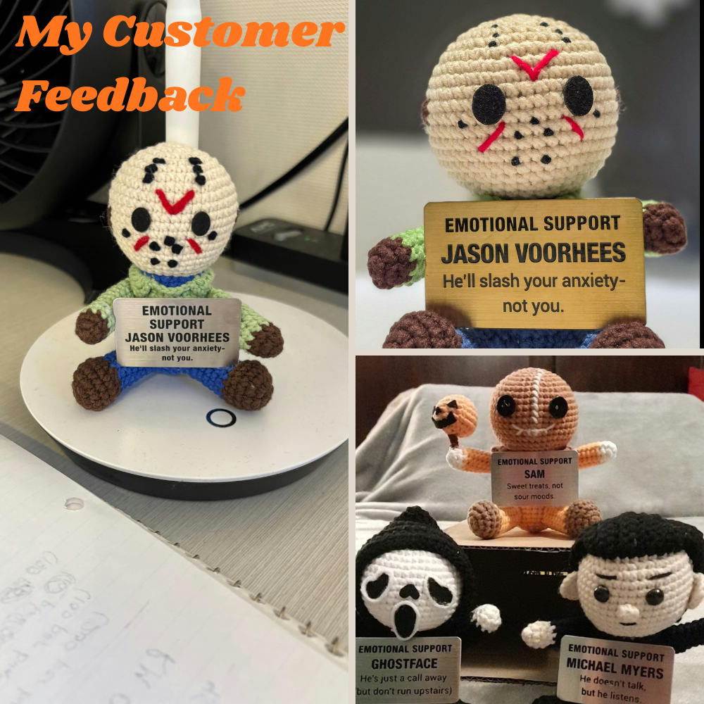 WoolyArtis™ - Emotional Support Jason Crochet Doll - WoolyArtis