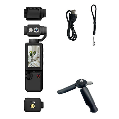 Q7 Pocket 4K Gimbal Camera with 180° Rotating Lens, Auto Focus & EIS